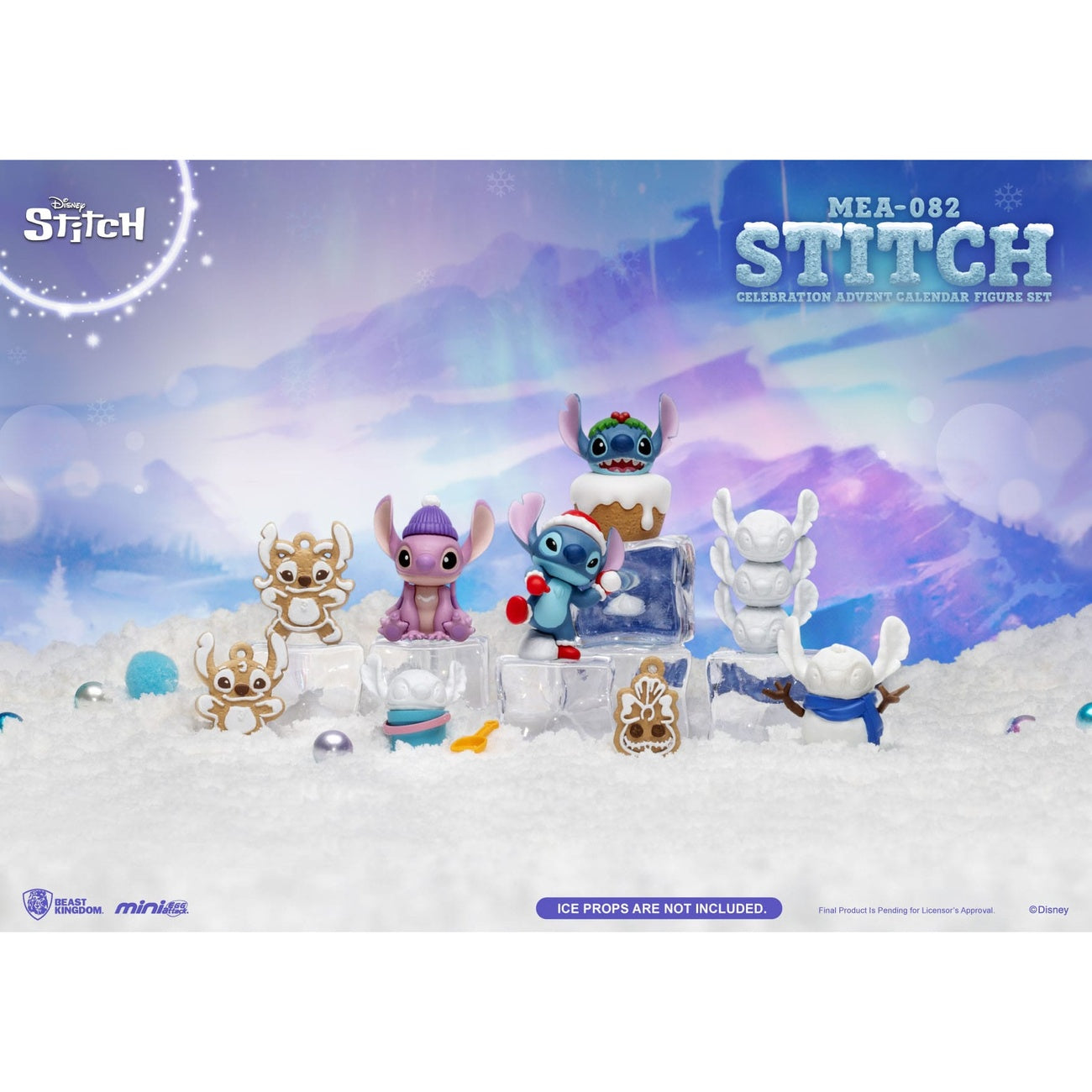 Image produit Lilo & Stitch Calendrier de l’Avent Mini Egg Attack Stitch Celebration Set de figurines (Cookie) 10 cm