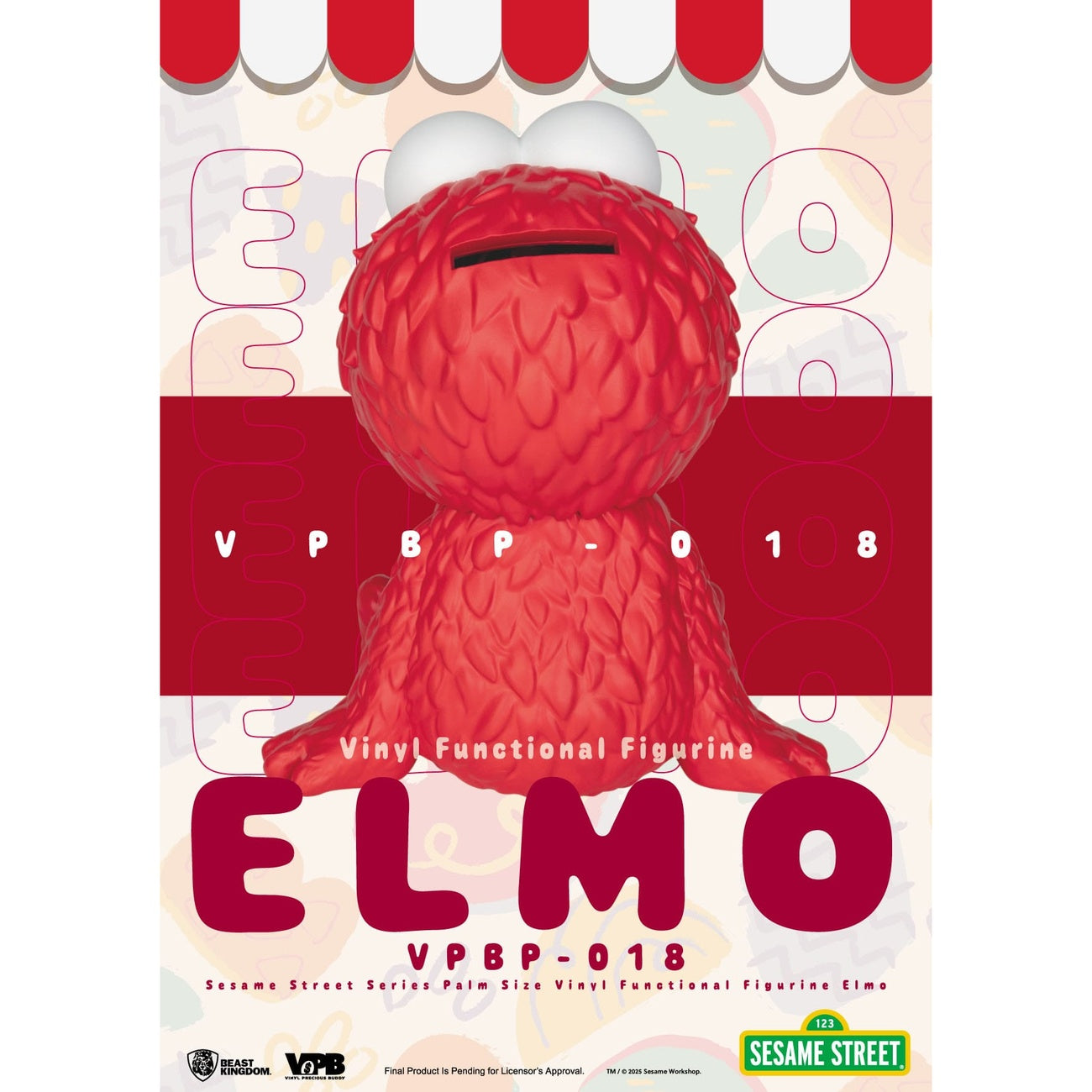 Image produit Sesame Street tirelire en vinyle Elmo 12 cm