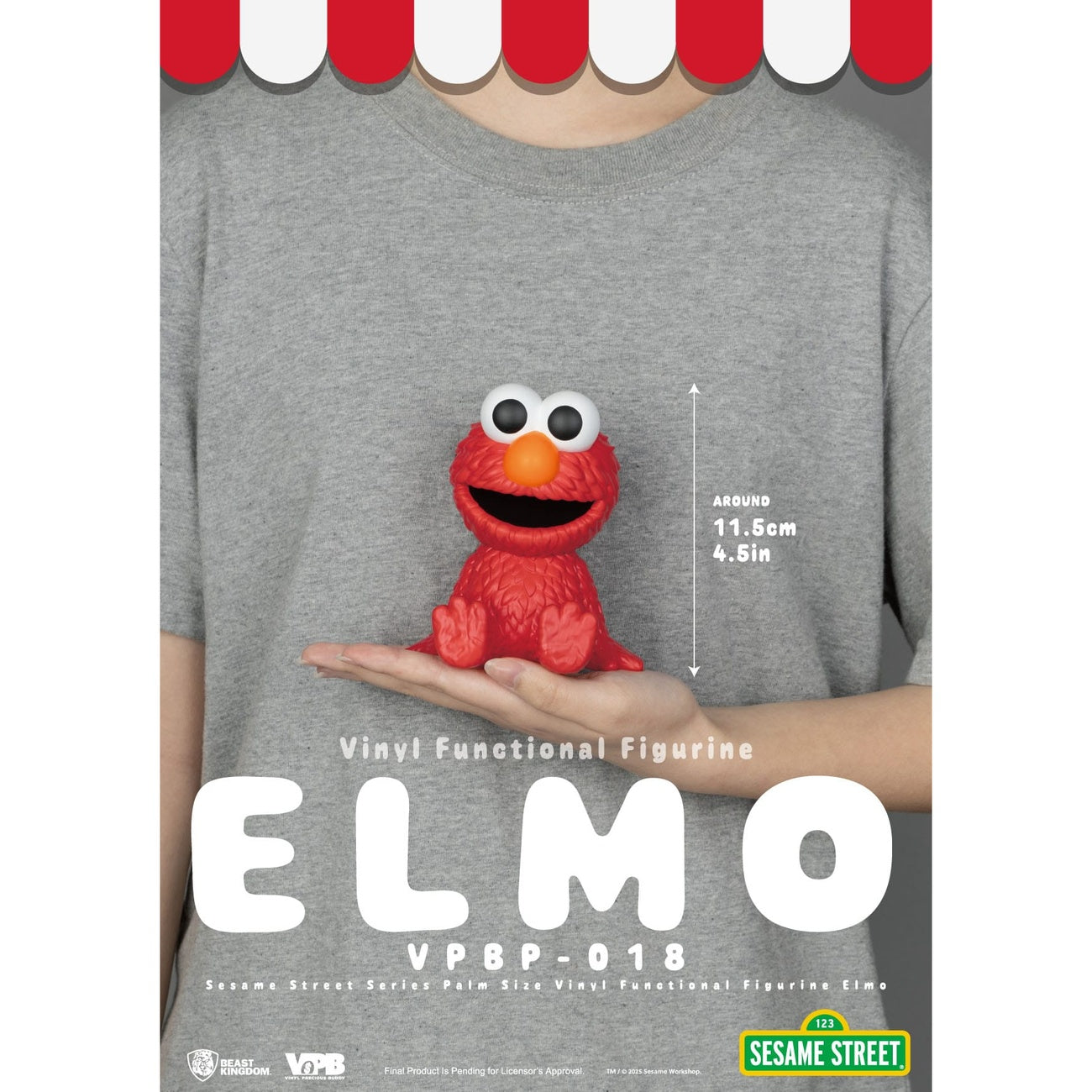 Image produit Sesame Street tirelire en vinyle Elmo 12 cm