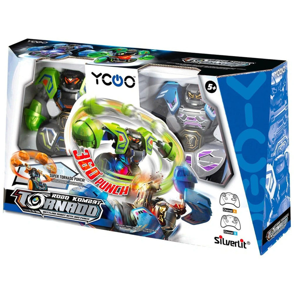 Image produit Silverlit Robo Kombat Tornado Robots télécommandés Lot de 2 Vert/Bleu