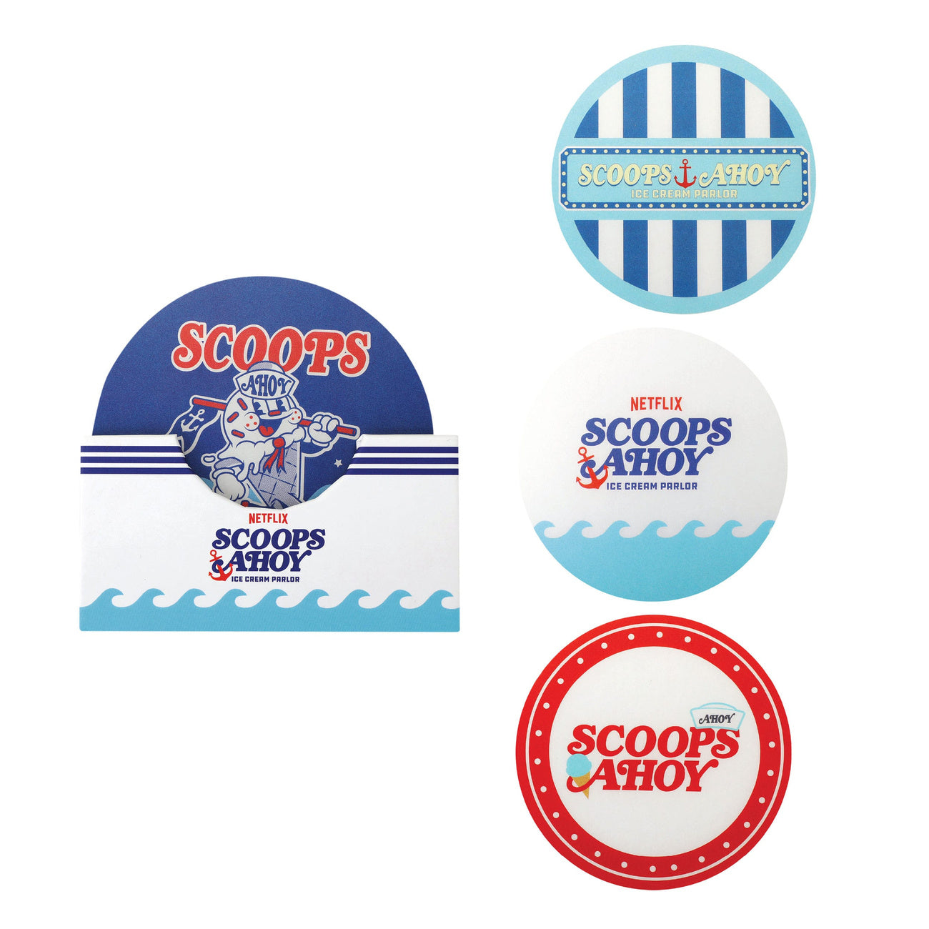 Product image Stranger Things Coasters Scoops Ahoy Set of 4