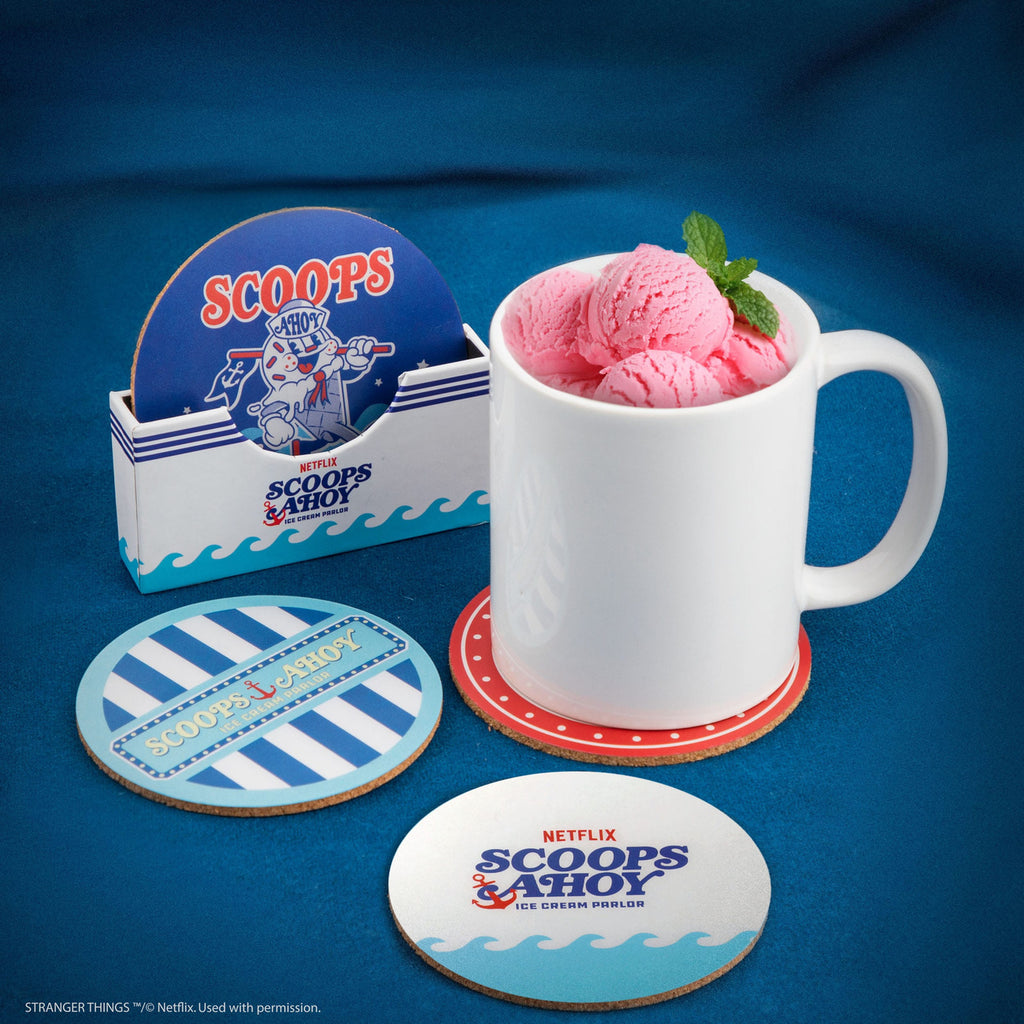 Product image Stranger Things Coasters Scoops Ahoy Set of 4