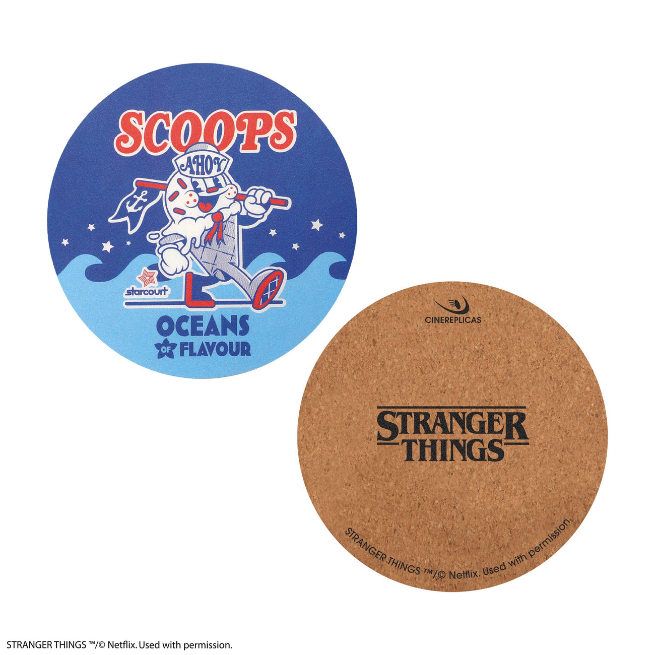Product image Stranger Things Coasters Scoops Ahoy Set of 4