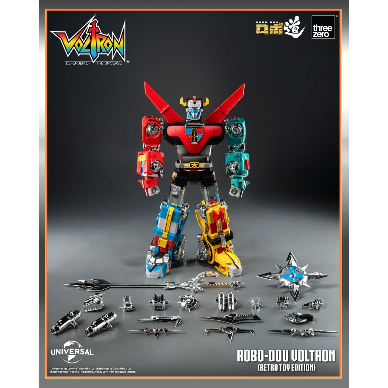 Image produit Voltron : Defender of the Universe figurine articulée Robo-Dou Voltron Retro Toy Edition 27 cm