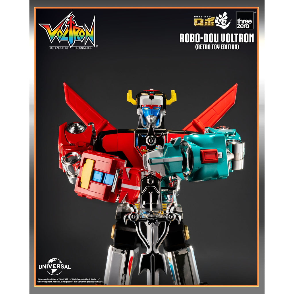 Image produit Voltron : Defender of the Universe figurine articulée Robo-Dou Voltron Retro Toy Edition 27 cm