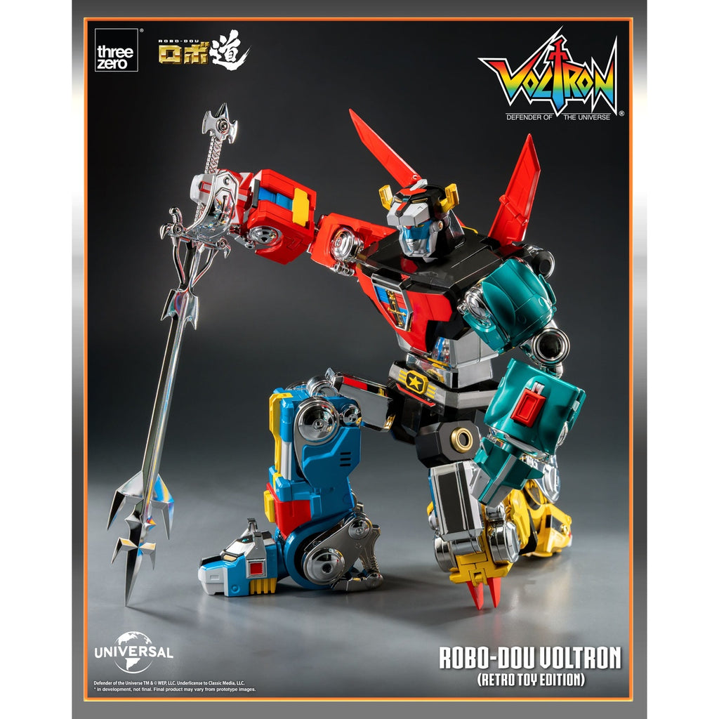 Image produit Voltron : Defender of the Universe figurine articulée Robo-Dou Voltron Retro Toy Edition 27 cm