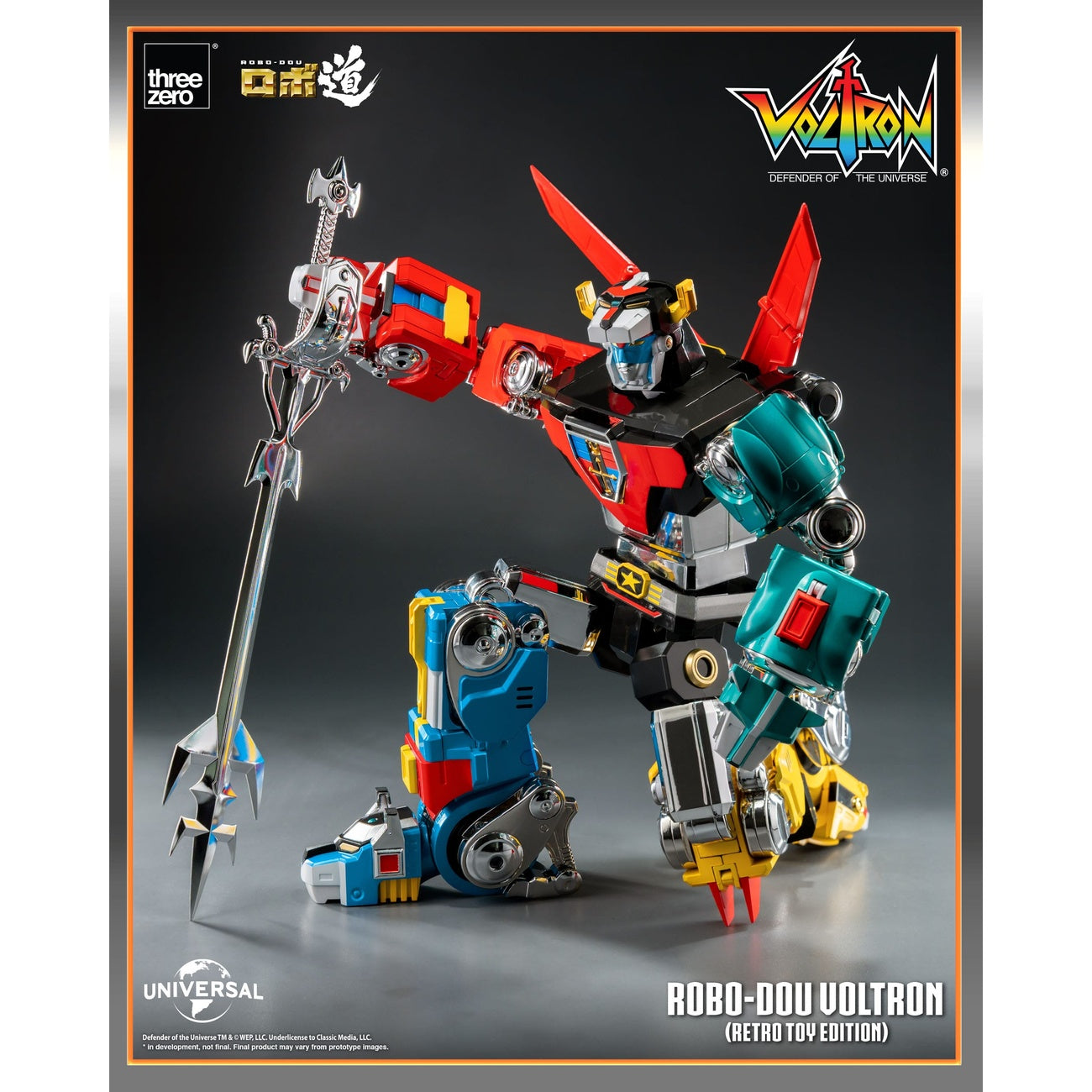 Image produit Voltron : Defender of the Universe figurine articulée Robo-Dou Voltron Retro Toy Edition 27 cm