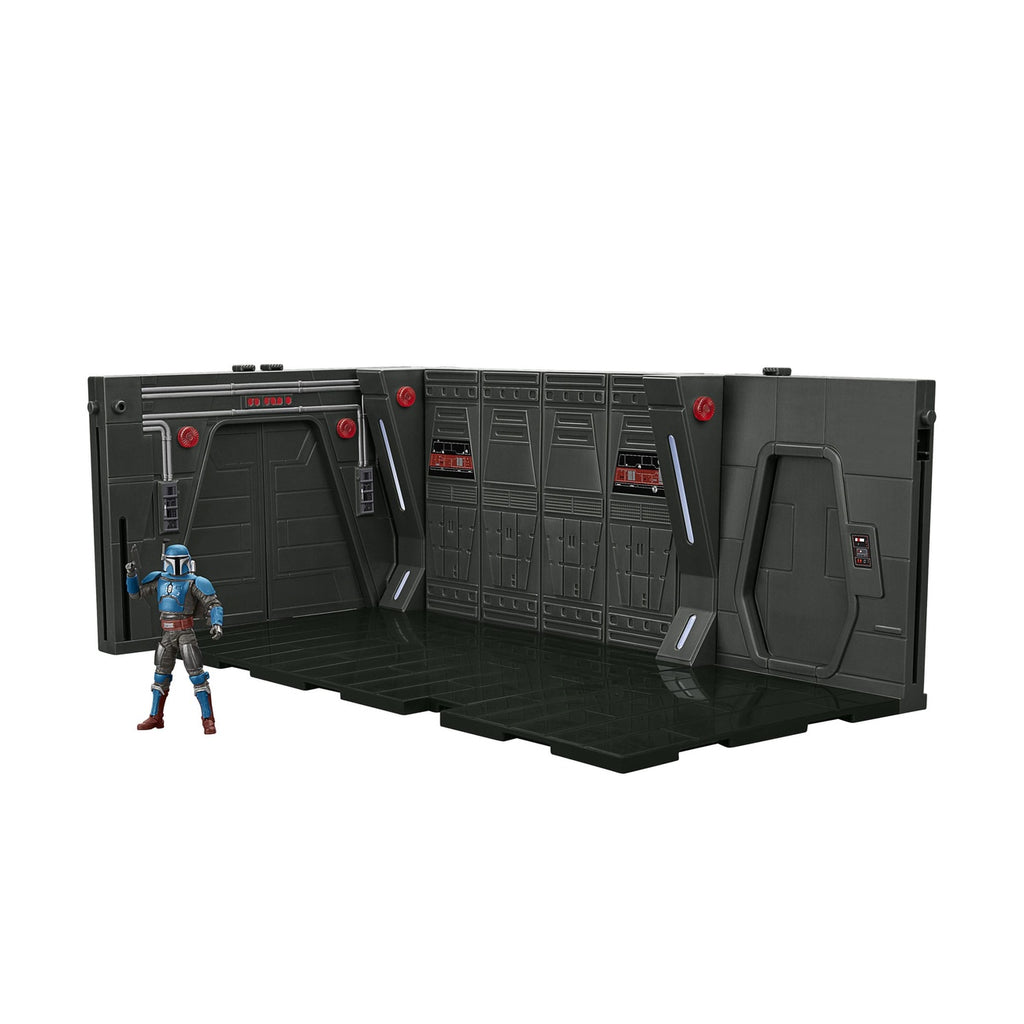 Image produit Star Wars : The Mandalorian Vintage Collection Couloir de l’Imperial Light Cruiser de Moff Gideon avec Mandalorian Privateer Act