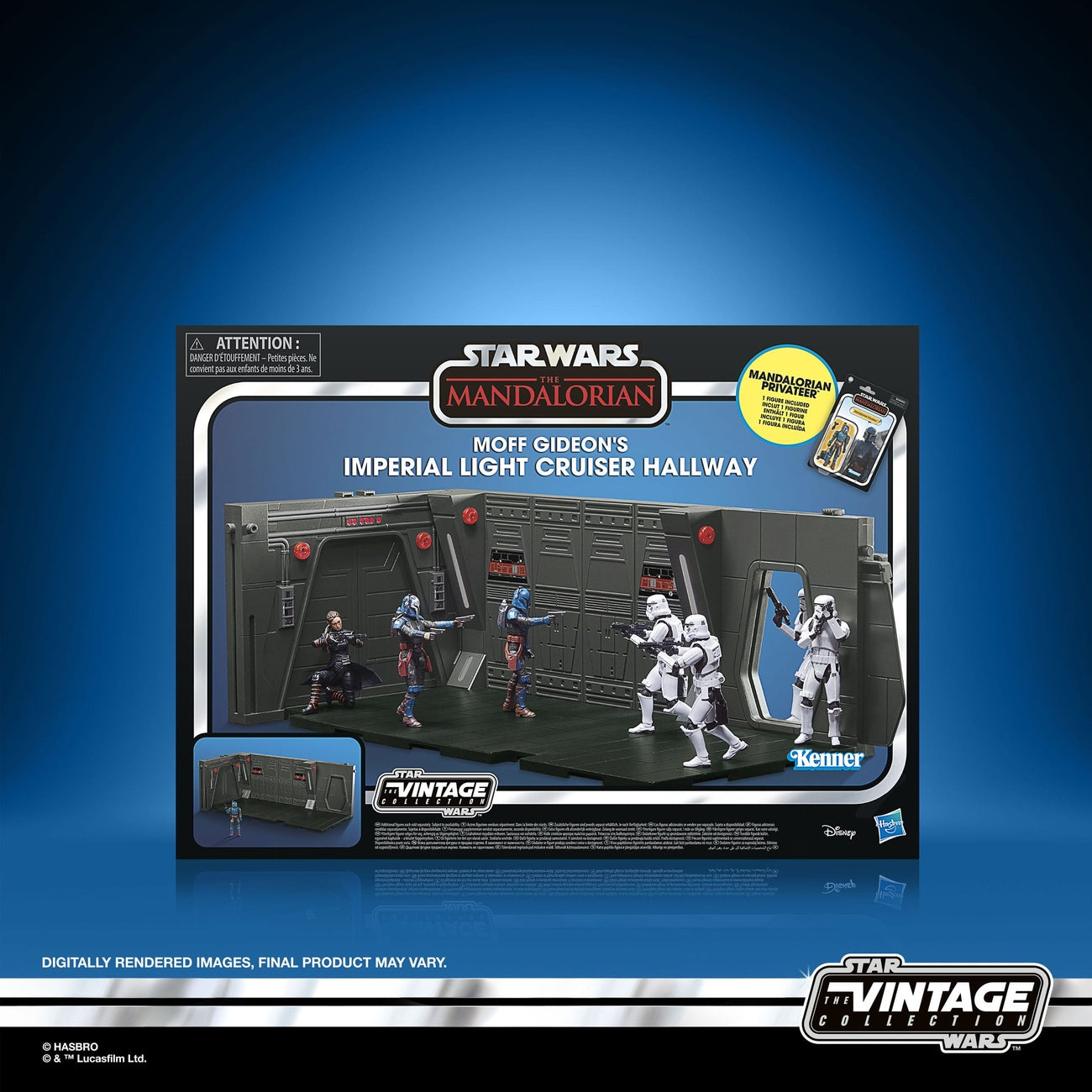 Image produit Star Wars : The Mandalorian Vintage Collection Couloir de l’Imperial Light Cruiser de Moff Gideon avec Mandalorian Privateer Act