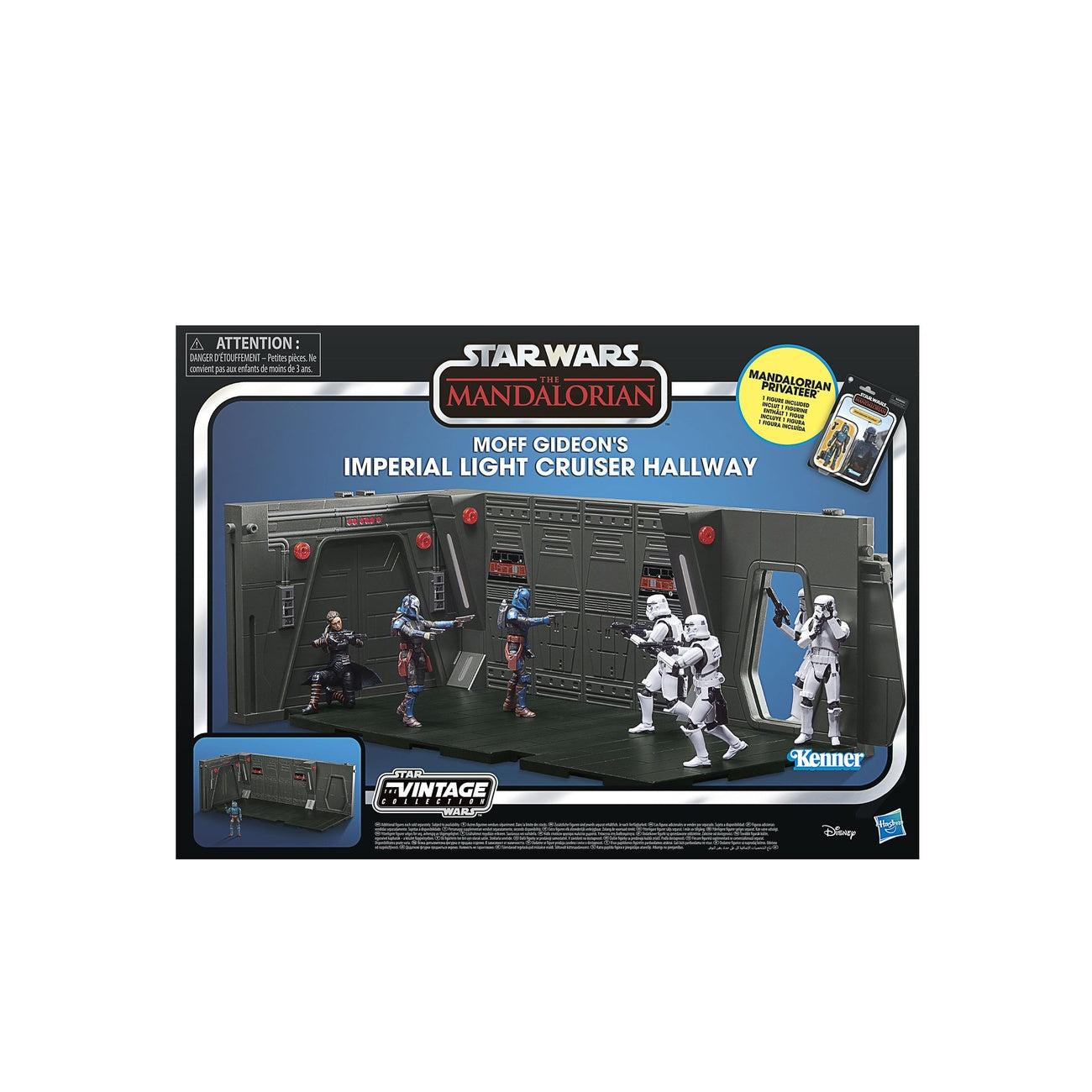 Image produit Star Wars : The Mandalorian Vintage Collection Couloir de l’Imperial Light Cruiser de Moff Gideon avec Mandalorian Privateer Act