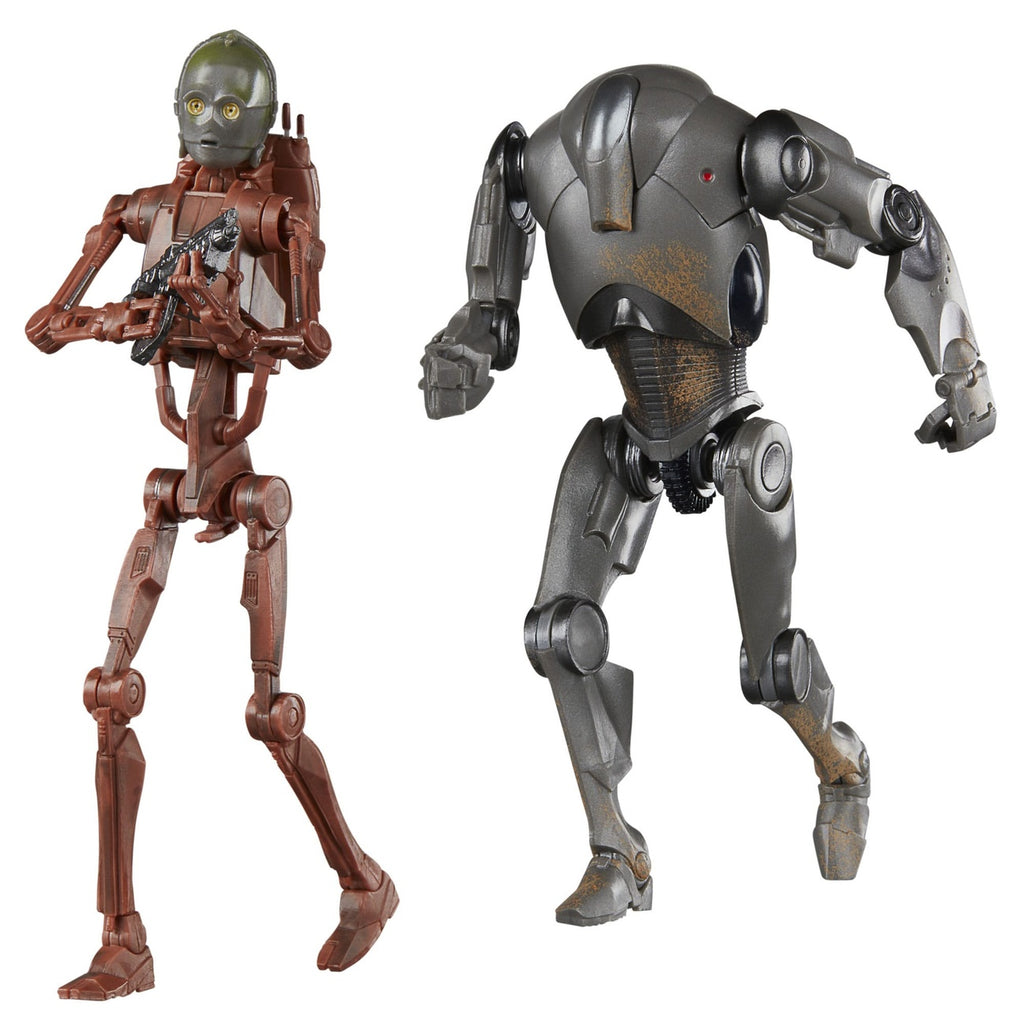 Image produit Star Wars Épisode II Black Series Lot de 2 figurines C-3PO (corps de droïde de combat B1) & Super Droïde de Combat 15 cm