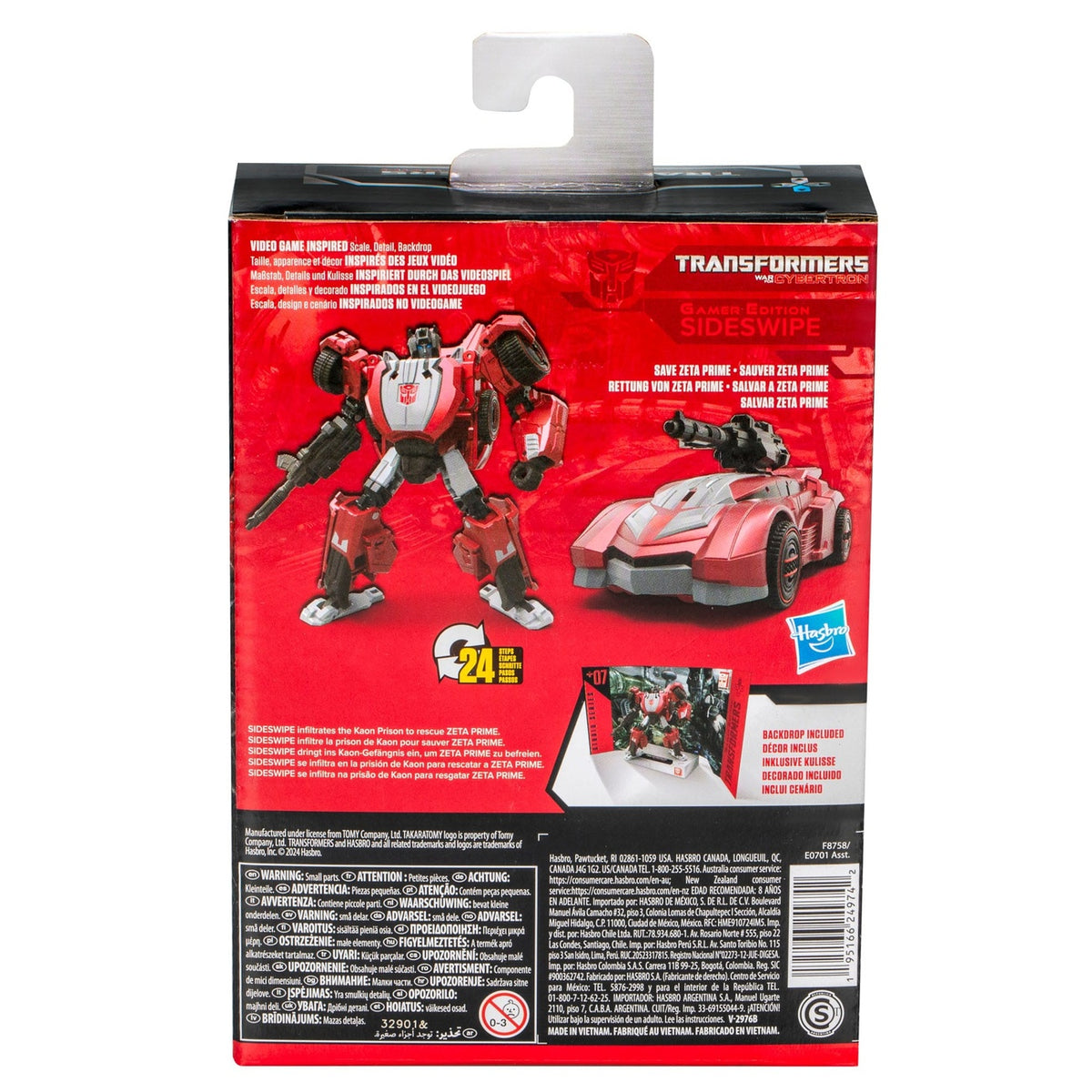 Image produit Transformers : War for Cybertron Studio Series figurine articulée Deluxe Class Gamer Edition Sideswipe 11 cm