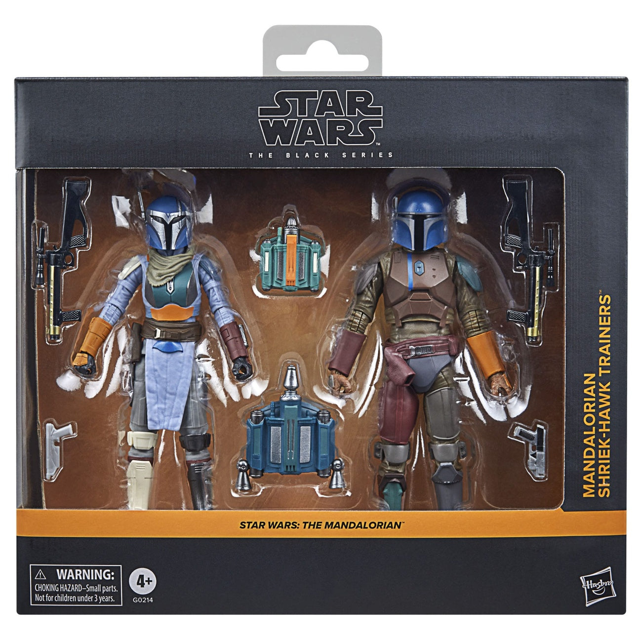 Image produit Star Wars : The Mandalorian Black Series Figurines d’action pack de 2 Mandalorian & Shriek-Hawk Trainer 15 cm