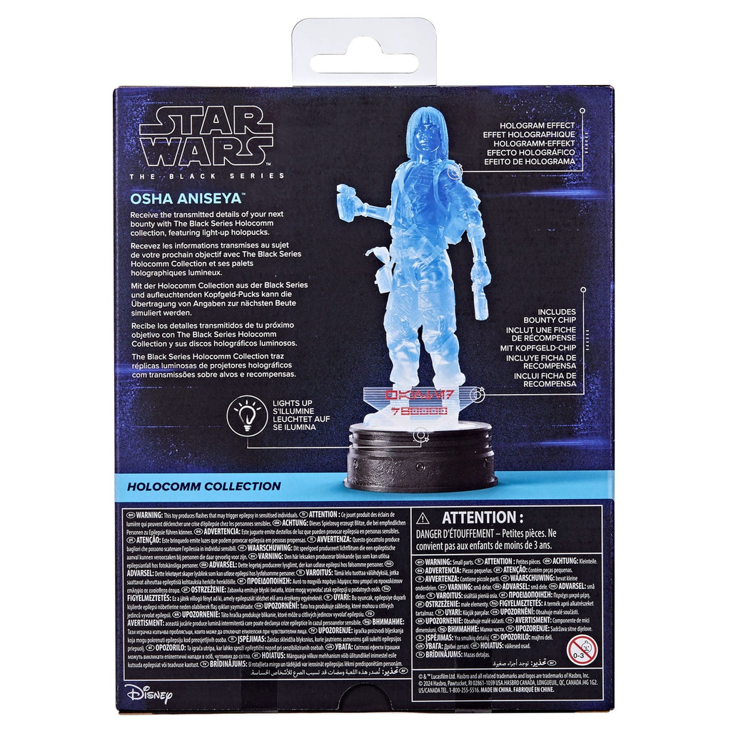 Image produit Star Wars Black Series Holocomm Collection figurine articulée Osha Aniseya 15 cm