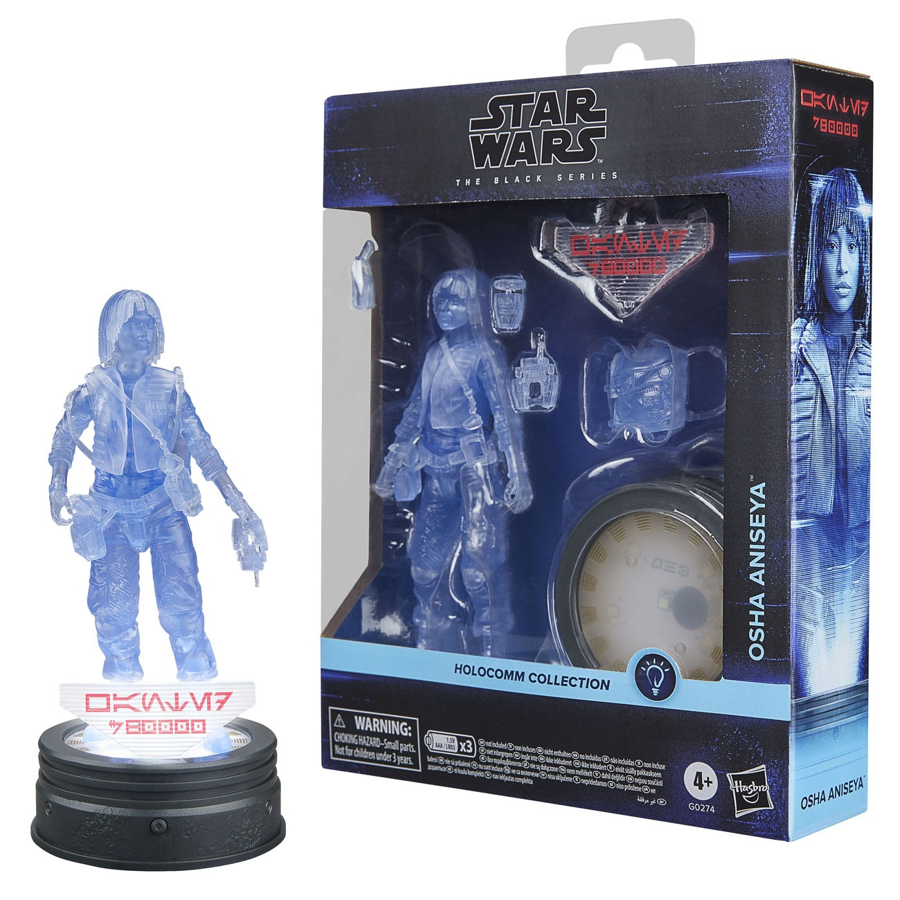 Image produit Star Wars Black Series Holocomm Collection figurine articulée Osha Aniseya 15 cm