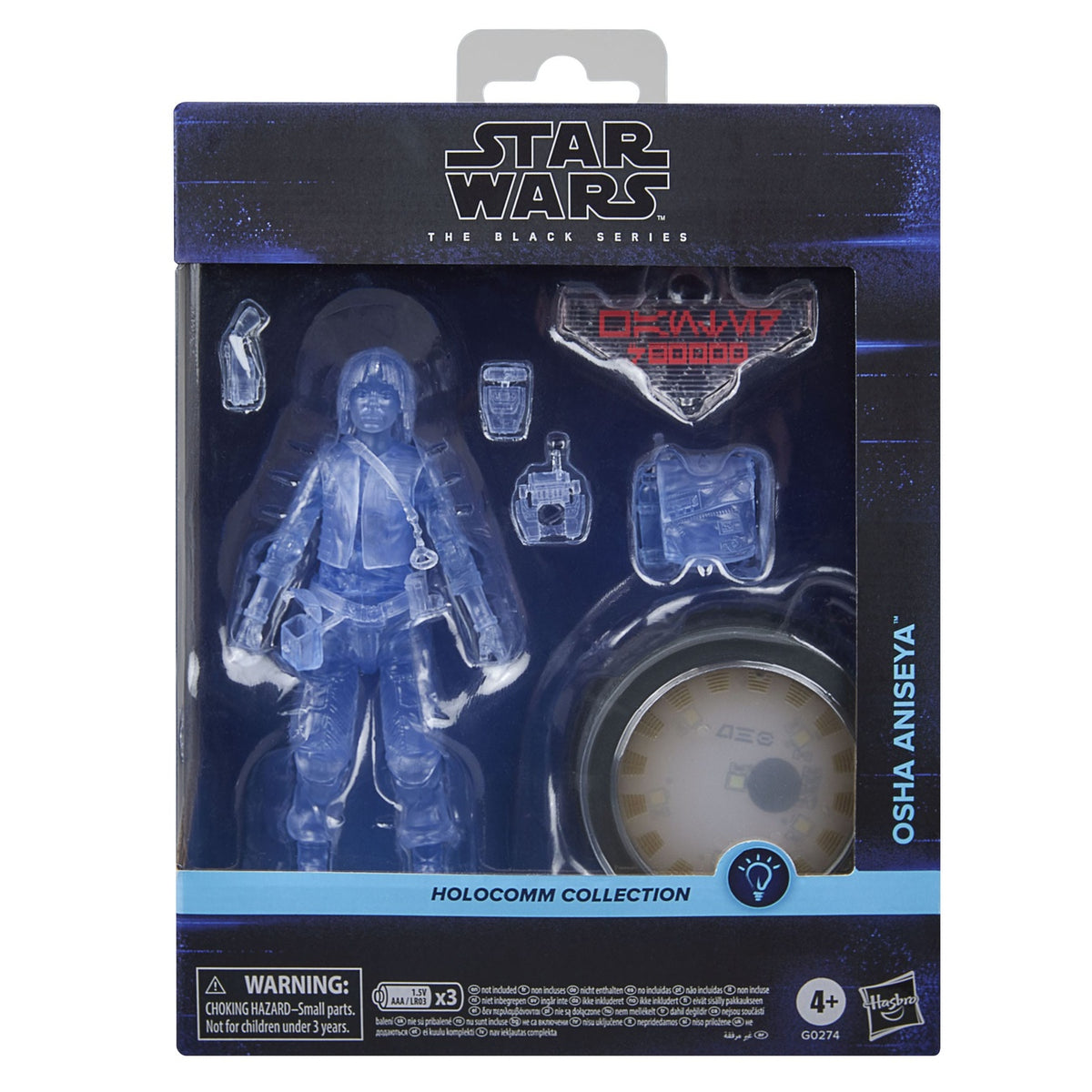 Image produit Star Wars Black Series Holocomm Collection figurine articulée Osha Aniseya 15 cm