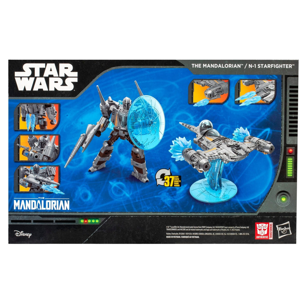 Image produit Figurine articulée Star Wars x Transformers The Mandalorian / N-1 Starfighter 19 cm