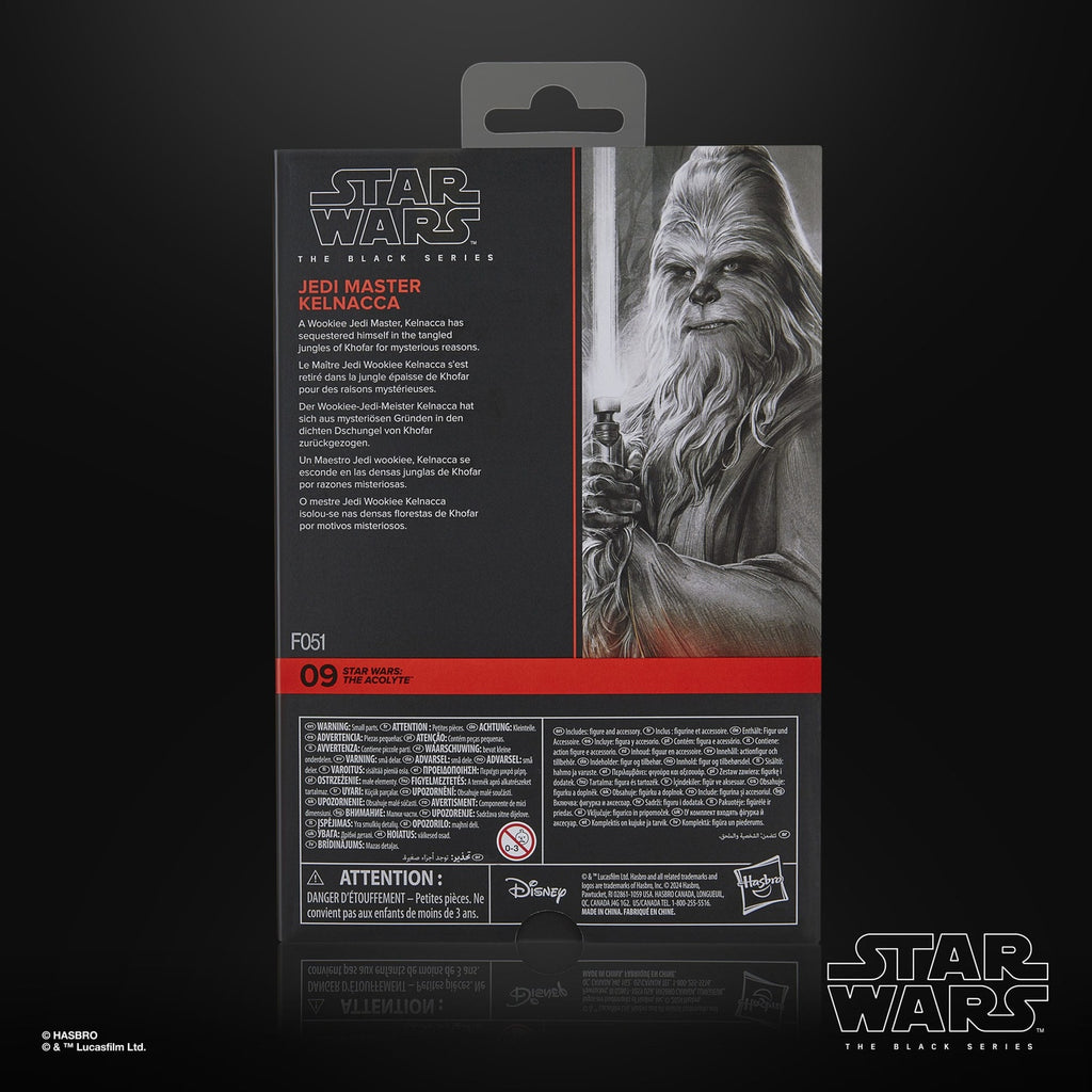 Image produit Star Wars : The Acolyte Figurine Black Series Jedi Master Kelnacca 15 cm