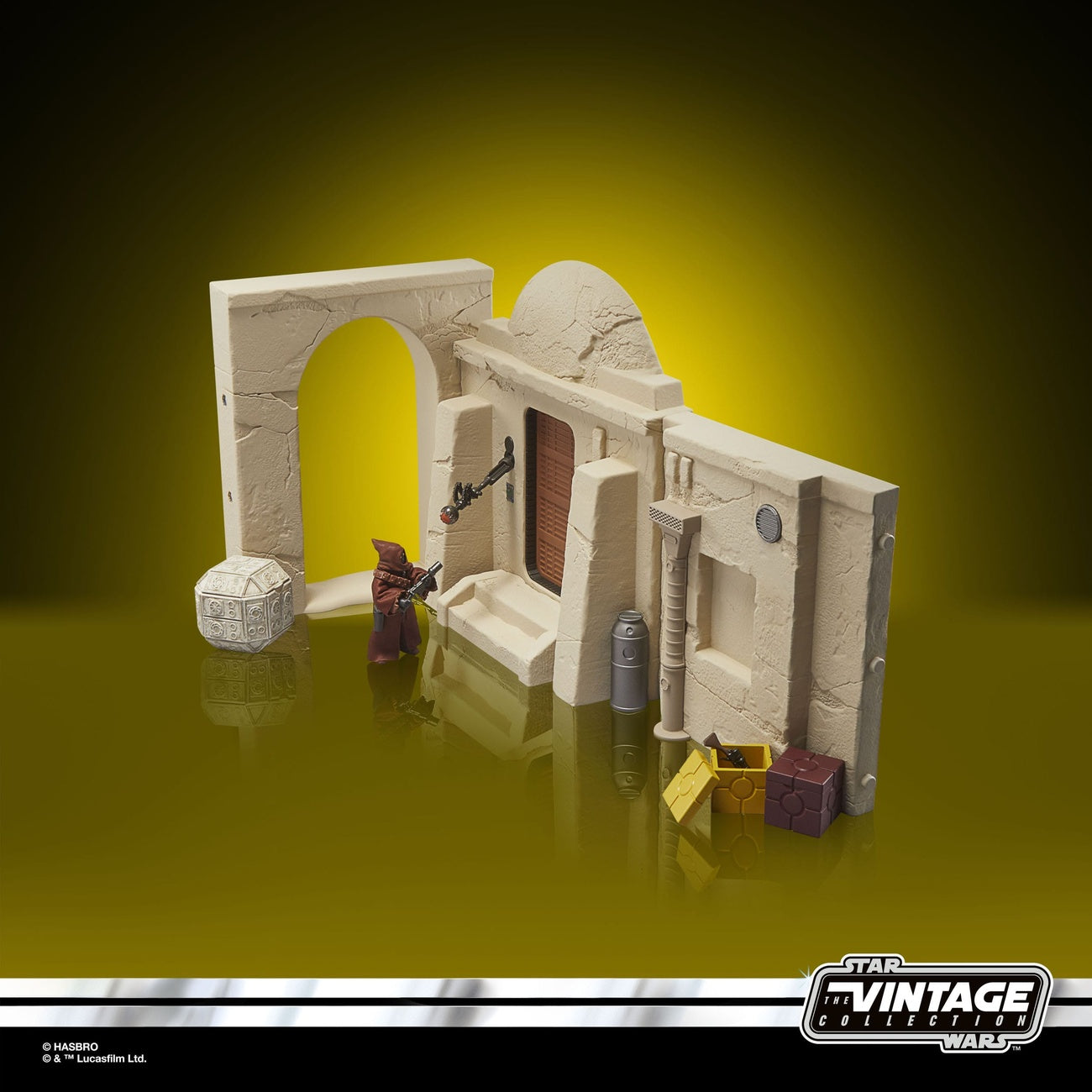Image produit Star Wars Épisode IV Vintage Collection Playset Streets of Mos Eisley avec figurine articulée Jawa