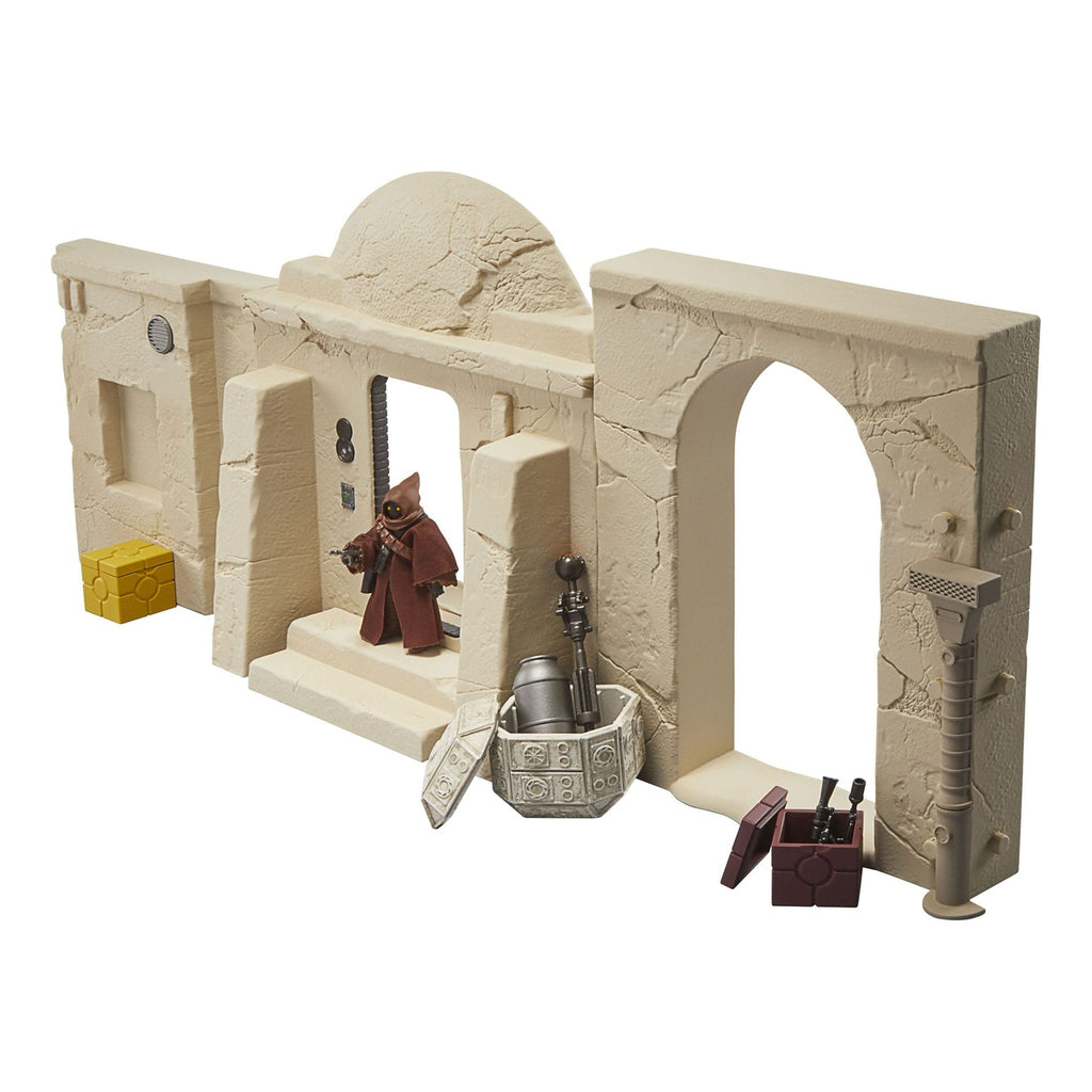 Image produit Star Wars Épisode IV Vintage Collection Playset Streets of Mos Eisley avec figurine articulée Jawa