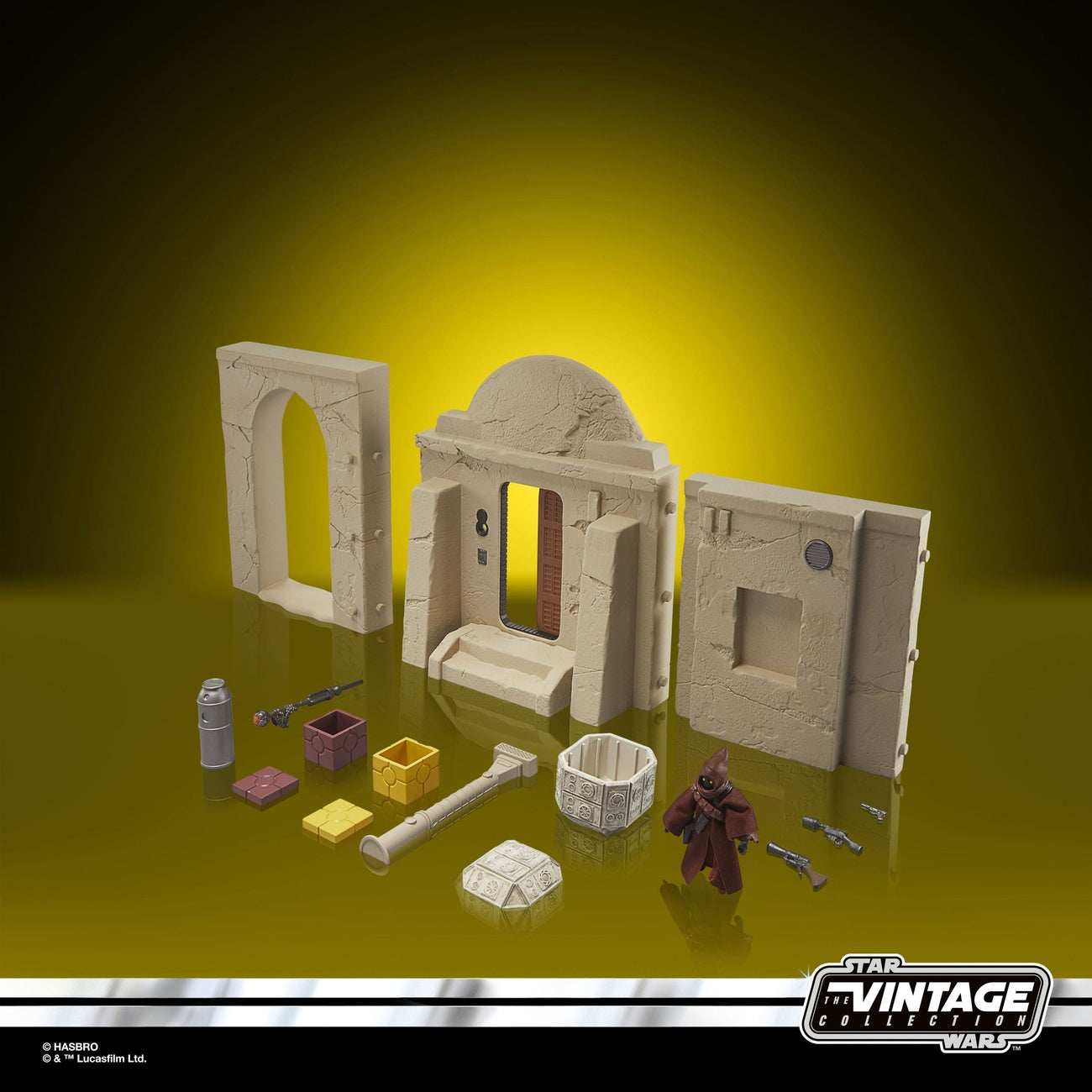Image produit Star Wars Épisode IV Vintage Collection Playset Streets of Mos Eisley avec figurine articulée Jawa