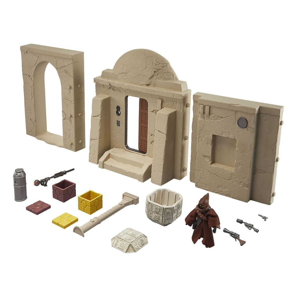 Image produit Star Wars Épisode IV Vintage Collection Playset Streets of Mos Eisley avec figurine articulée Jawa