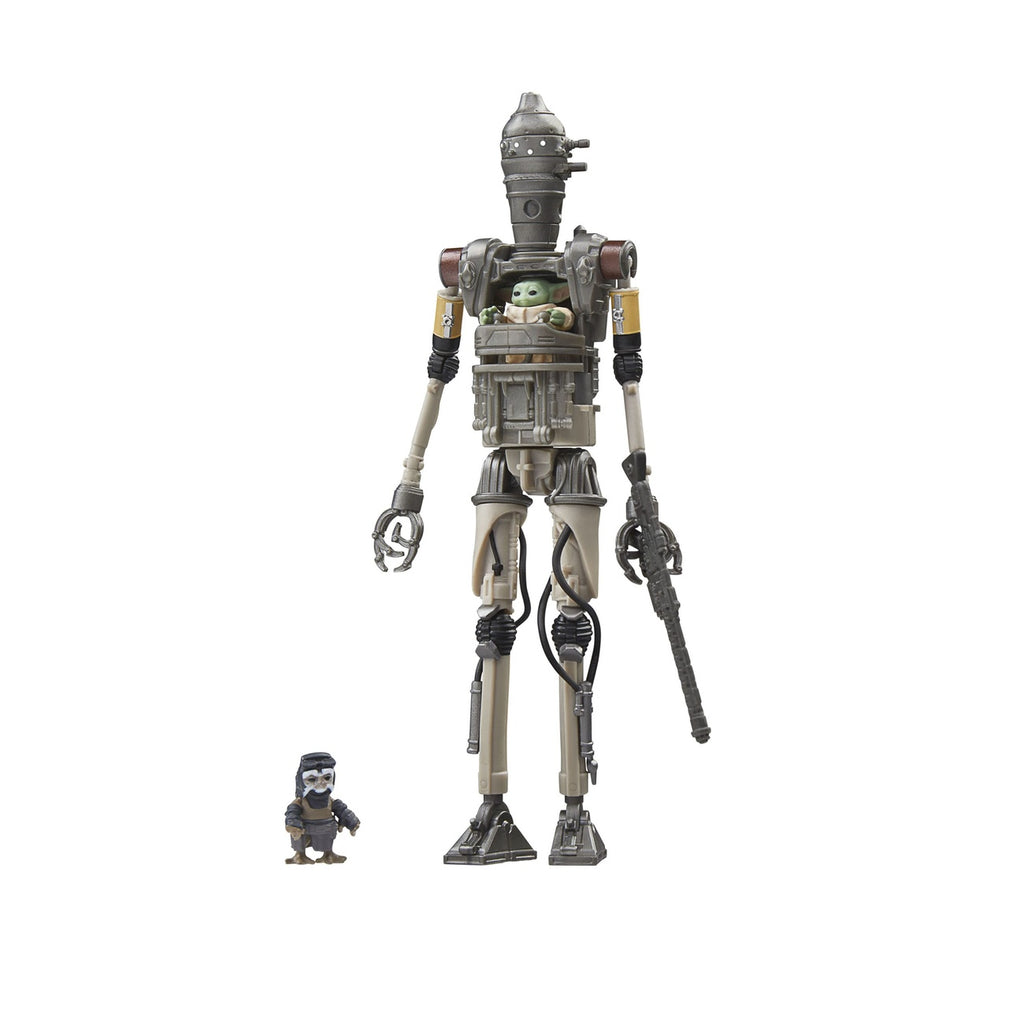 Image produit Star Wars : The Mandalorian Vintage Collection Lot de 3 figurines IG-12, Grogu & Anzellan 10 cm