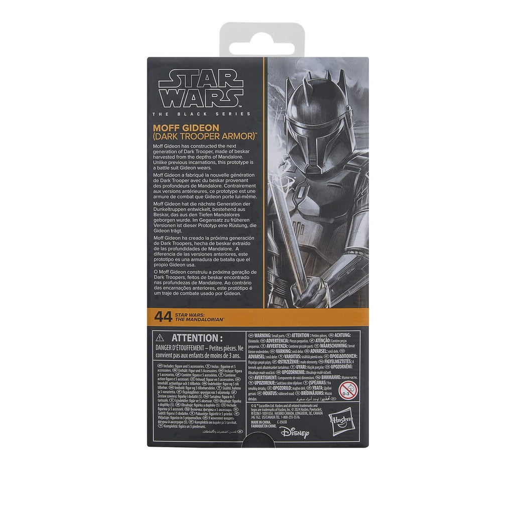 Image produit Star Wars : The Mandalorian Black Series Figurine articulée Moff Gideon (Dark Trooper Armor) 15 cm