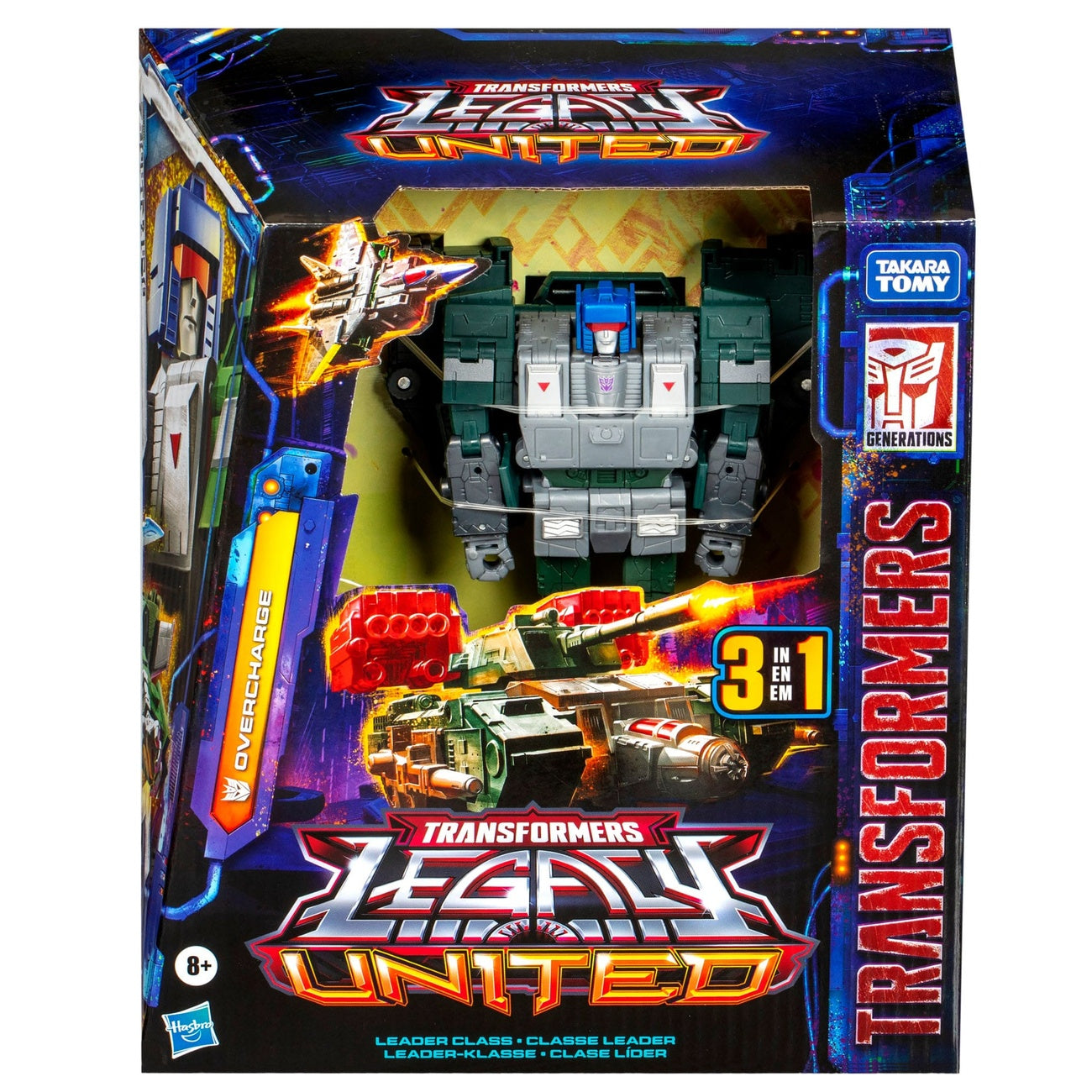 Image produit Transformers Generations Legacy United figurine articulée Leader Class Overcharge 19 cm