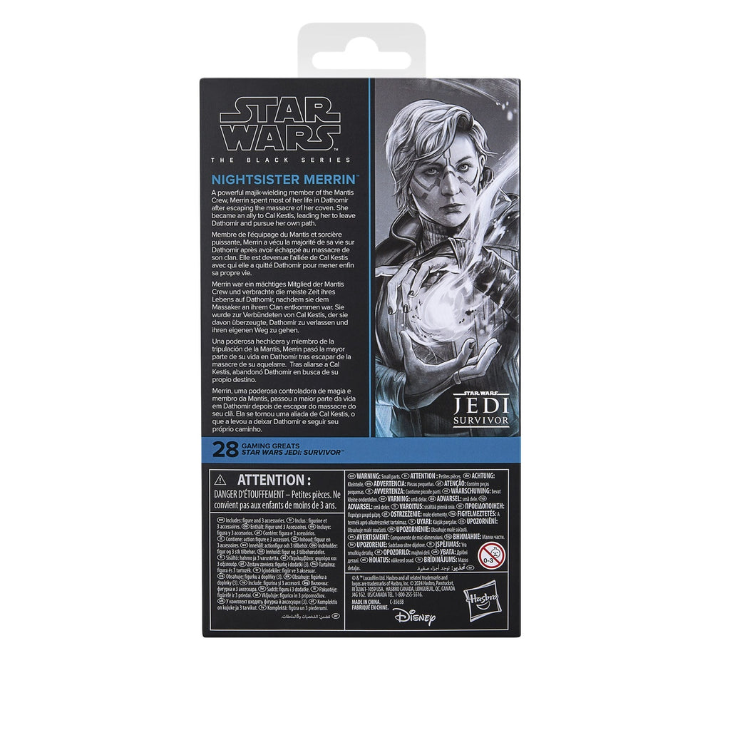 Image produit Star Wars Jedi: Survivor figurine Black Series Nightsister Merrin 15 cm