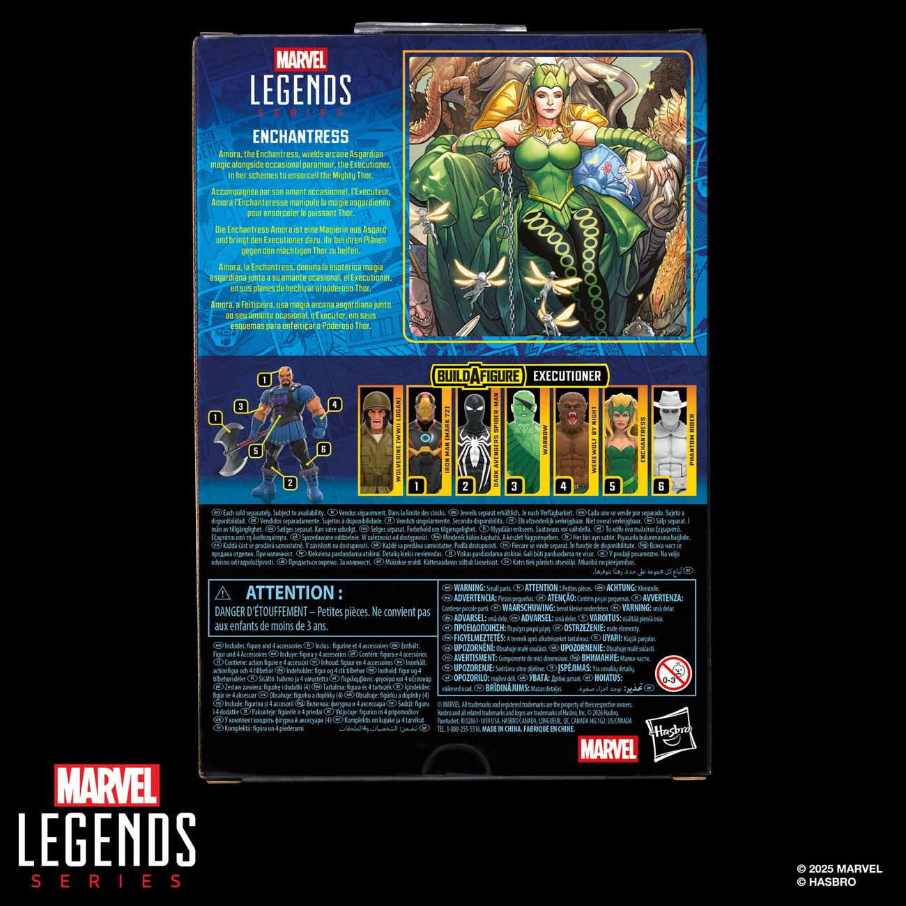 Image produit Figurine Marvel Legends Enchantress (BAF : Executioner) 15 cm