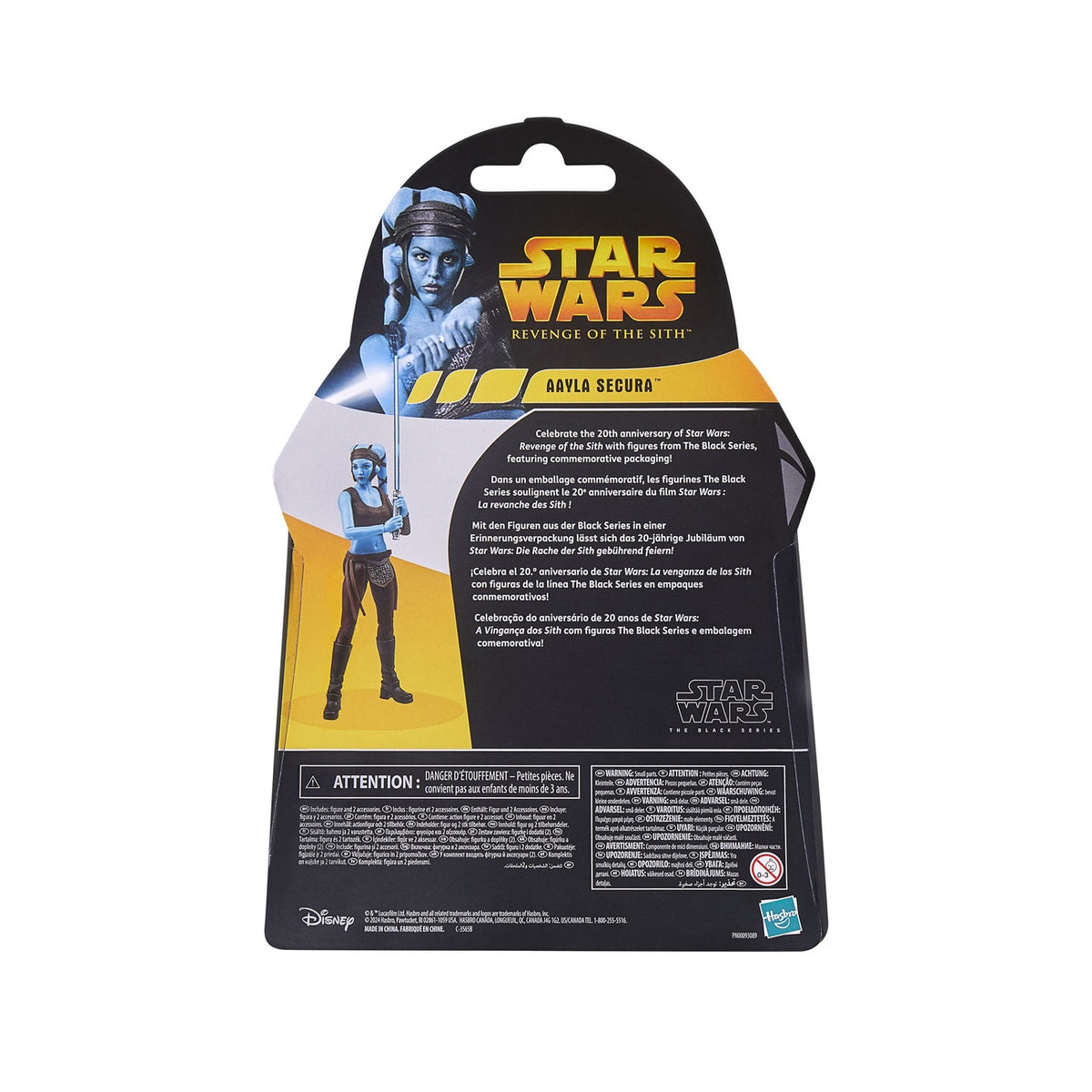 Image produit Star Wars Épisode III Black Series Figurine d’action 20e Anniversaire Aayla Secura 15 cm