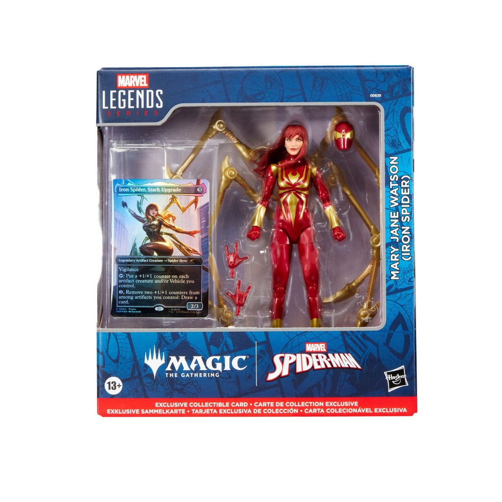 Image produit Marvel Legends Magic: The Gathering figurine Mary Jane Watson (Iron Spider) (avec carte foil exclusive) 15 cm