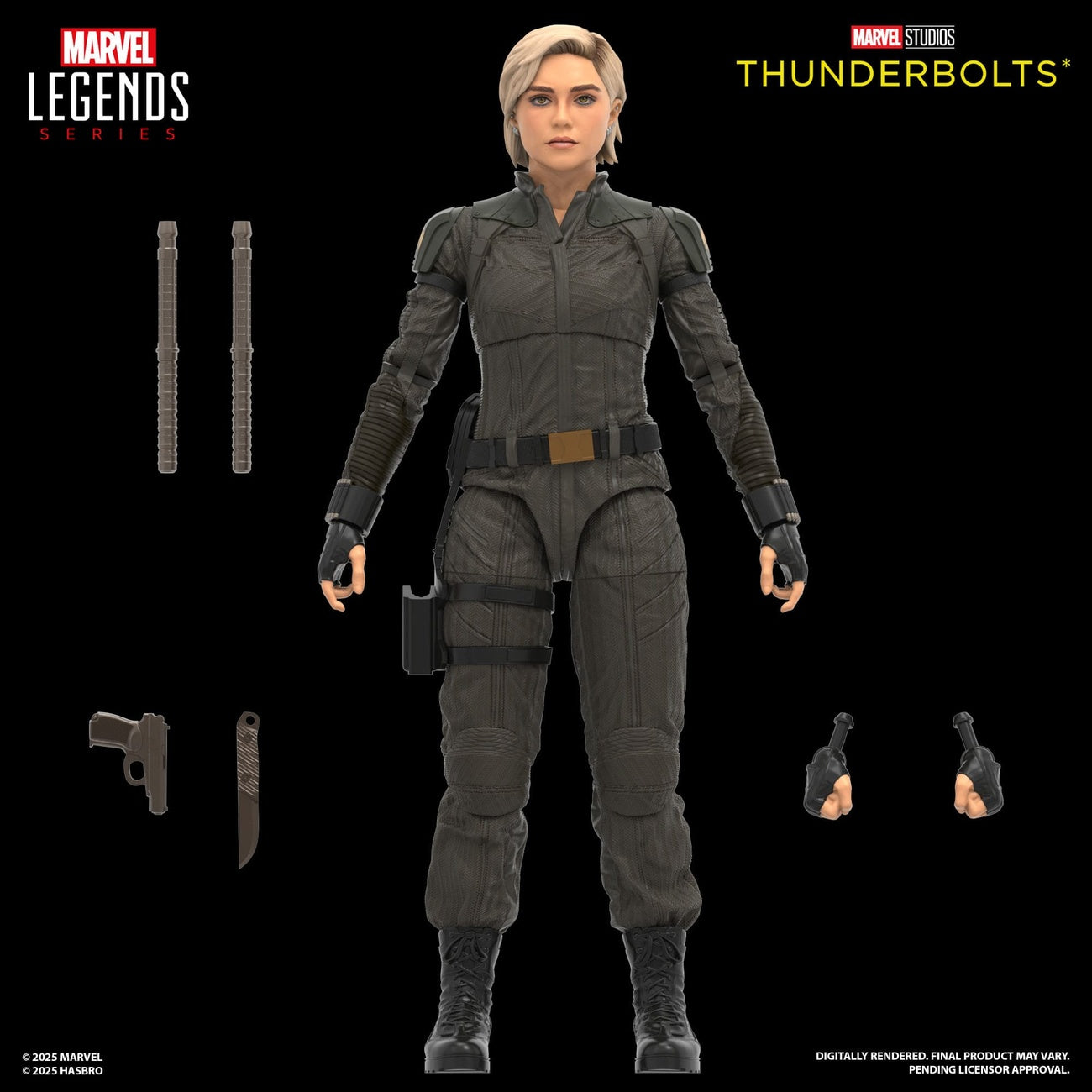 Image produit Thunderbolts Marvel Legends lot de 2 figurines articulées Yelena Belova & Red Guardian 15 cm