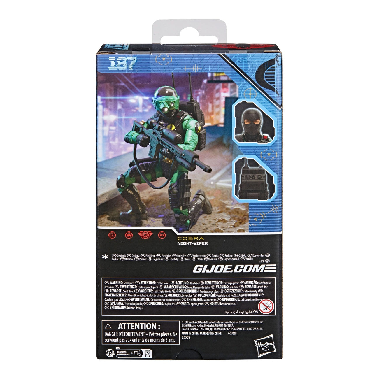 Image produit Figurine articulée G.I. Joe Classified Series Night-Viper 15 cm