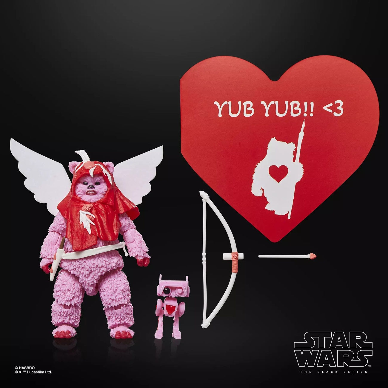 Image produit Star Wars Black Series figurine Ewok (Valentine’s Day Edition) 15 cm