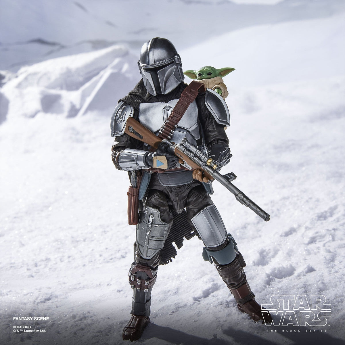 Image produit Star Wars : The Mandalorian & Grogu Black Series Figurine articulée The Mandalorian & Grogu 15 cm