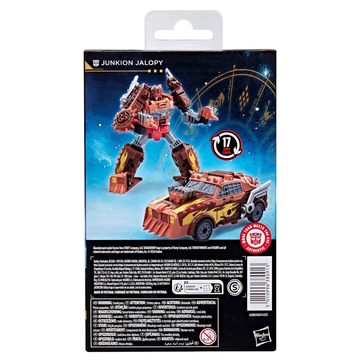 Image produit Transformers Age of Primes figurine articulée Deluxe Class Junkion Jalopy 14 cm