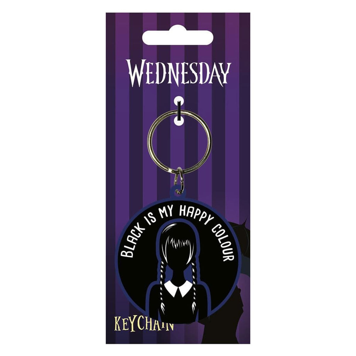 Image produit Porte-clés en gomme Wednesday Happy Colour