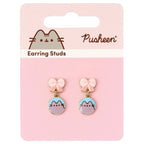 Image produit Pusheen Boucles d’oreilles pendantes Nœuds roses