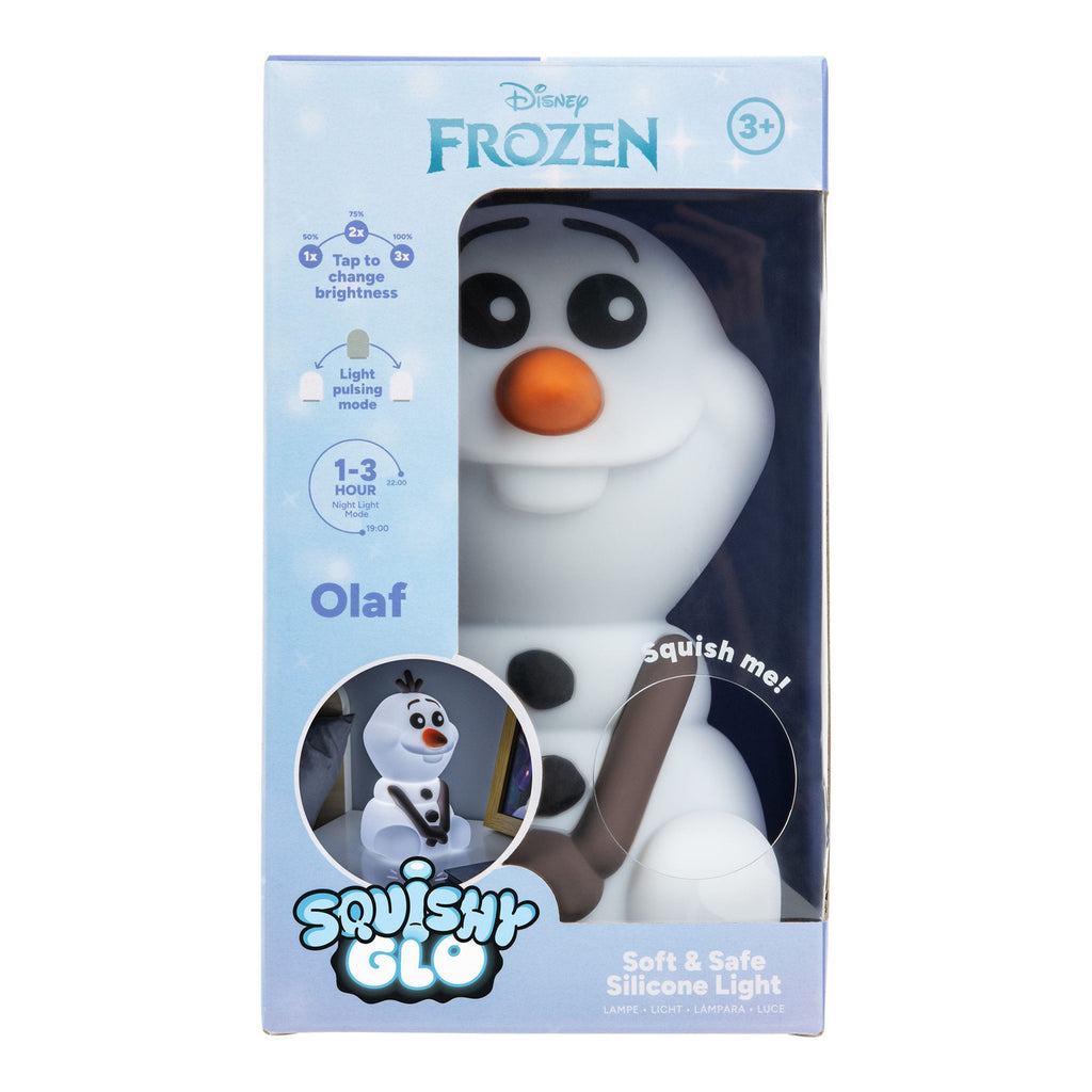 Image produit La Reine des Neiges Squishy Glo lampe en silicone Olaf 15 cm