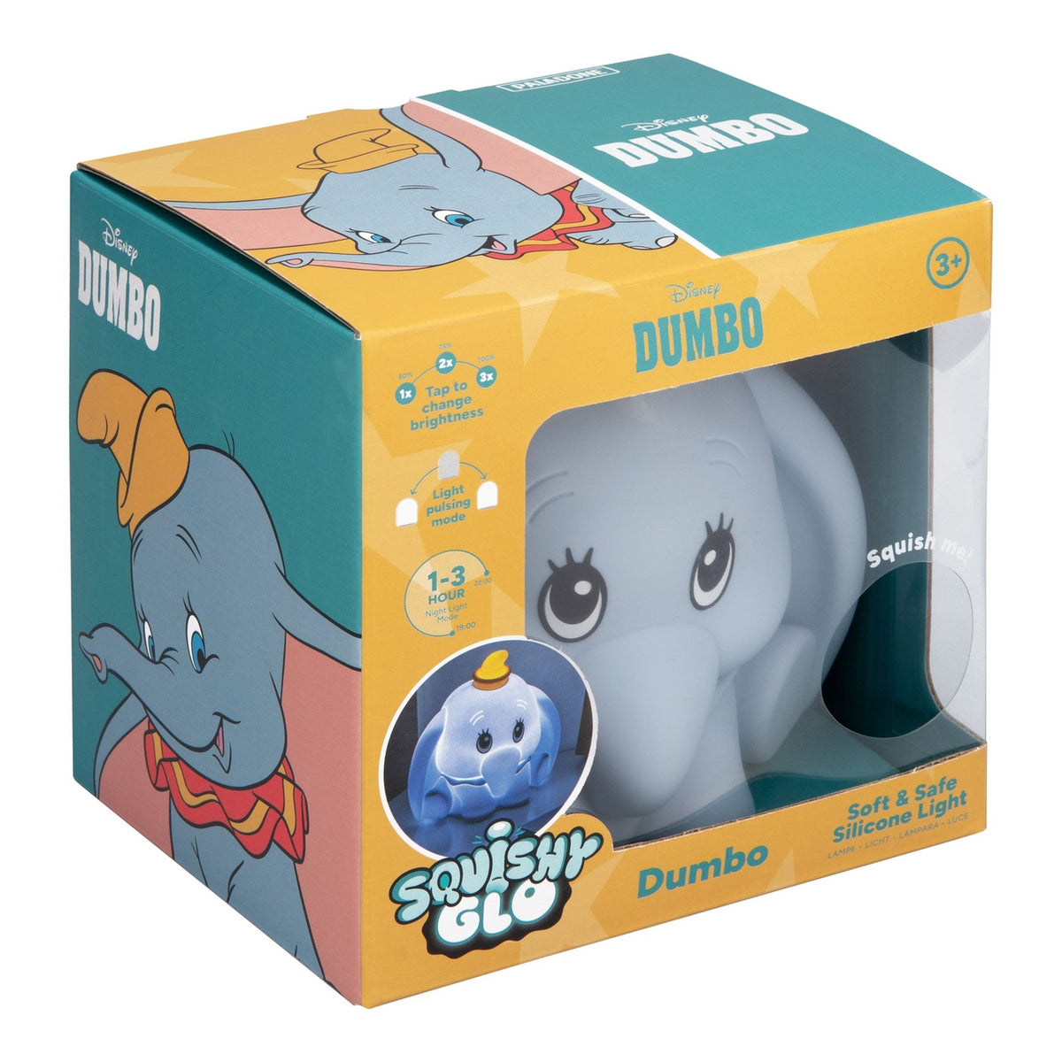 Image produit Disney Squishy Glo lampe en silicone Dumbo