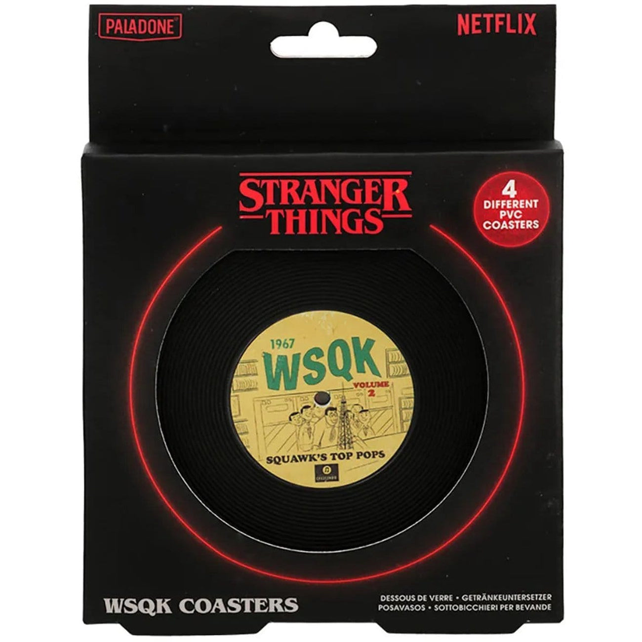 Image produit Stranger Things 5 Sous-verres WSQK – Lot de 4