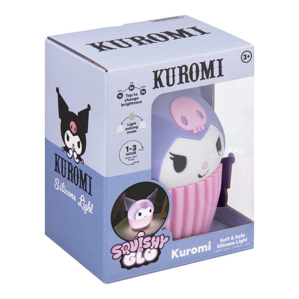 Image produit Lampe en silicone Sanrio Squishy Glo Kuromi 15 cm