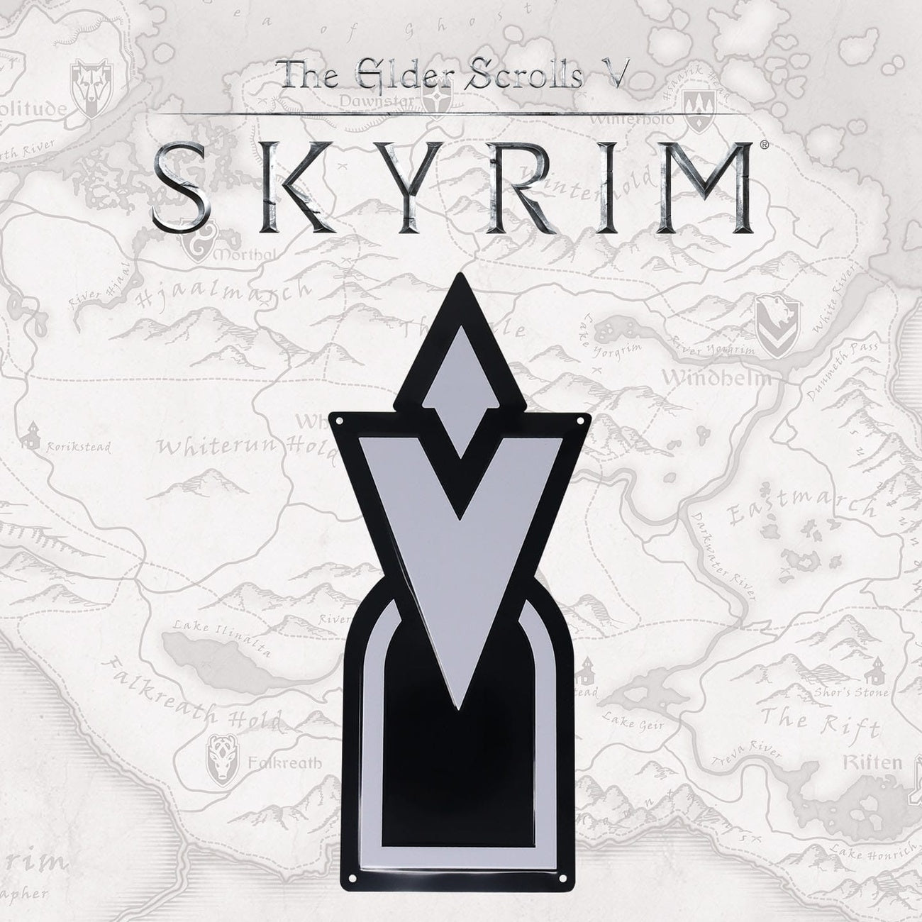 Product image Elder Scrolls Skyrim Metal Sign Skyrim Quest Marker