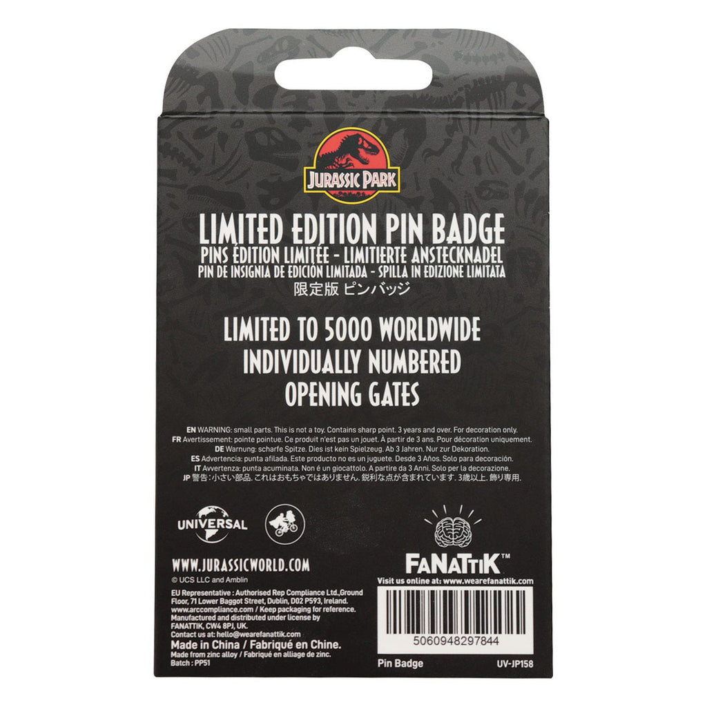 Image produit Pin's Jurassic Park Gates Hinged
