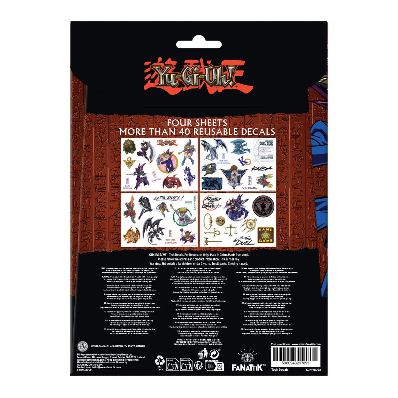 Image produit Yu-Gi-Oh! Tech Sticker Pack