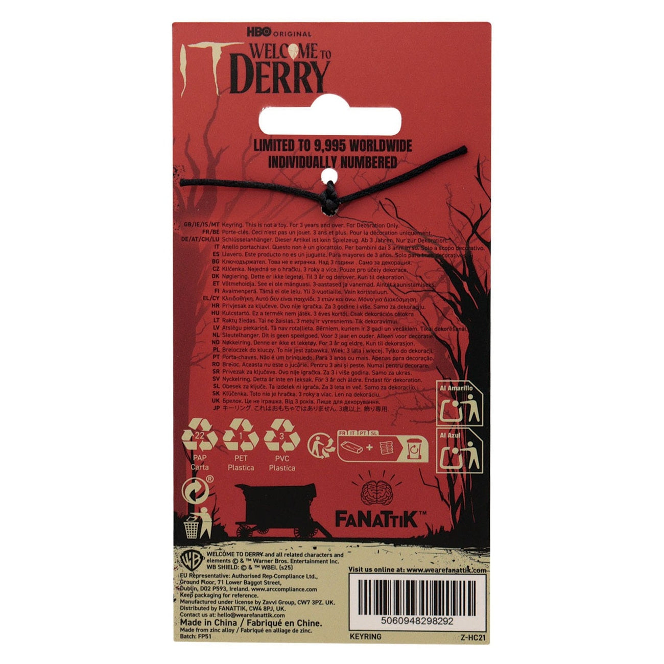 Image produit Porte-clés Ça Welcome to Derry The Losers Limited Edition