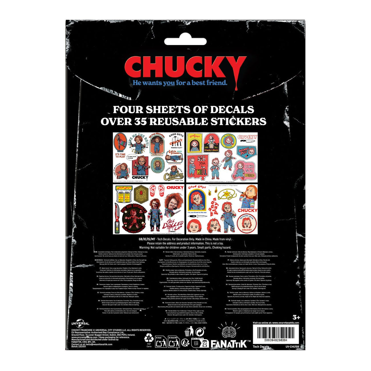 Image produit Chucky Tech Sticker Pack