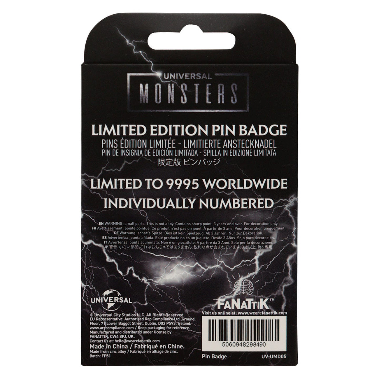 Image produit Pin’s Universal Monsters Édition Limitée
